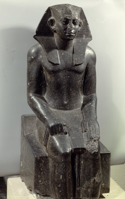 Statue of Sesostris III as a young man by Middle Kingdom Egyptian